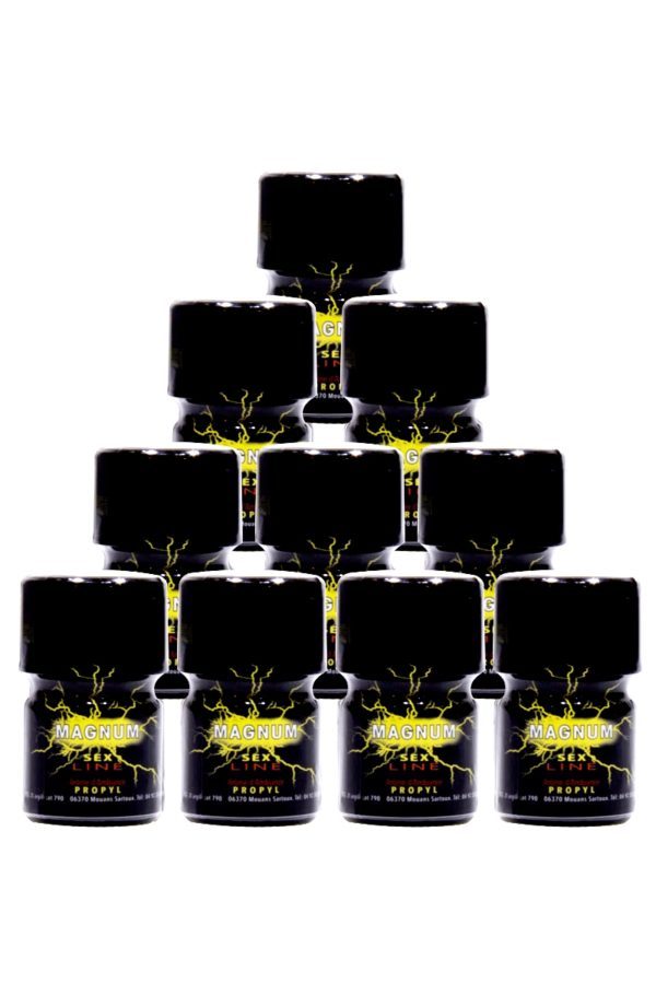 Pack de 10 Poppers Sexline Magnum Jaune Sex Line